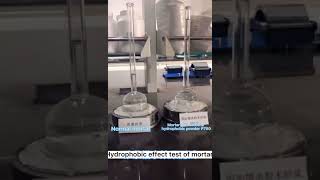 Hydrophobic effect test of mortar