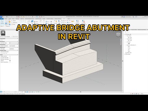 ADAPTIVE - Bridge Abutment in Revit