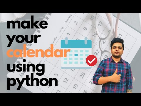 How to make calendar using python| Easy tutorial | Python projects