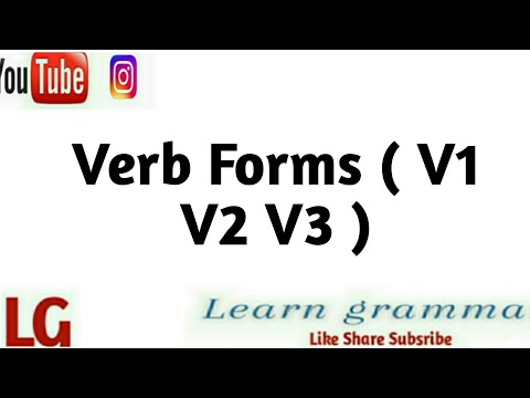 Verb Forms (V1 , V2, V3) || #englishgrammar ||  Learngrammar