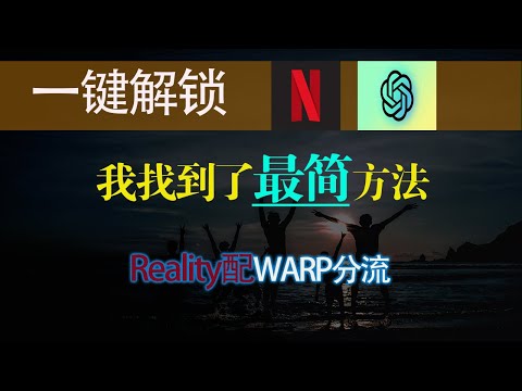 【无脑操作】用warp给VPS解锁chatgpt和奈飞的最简方法！无需修改节点xray配置文件一键实现warp分流|最简单最完整vps教程