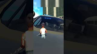 GIANT POLICE CAR IN INDIAN BIKE 3D 😱 #shorts #gaming #indianbikesdriving3d