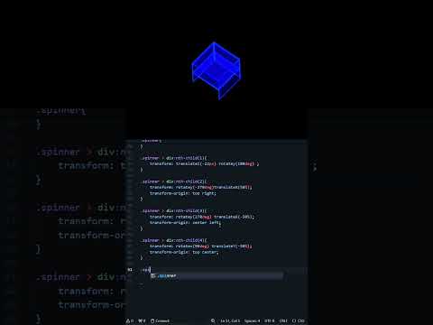 3D CSS Loader Animation | Pure HTML & CSS Spinner Effect #coding #animate #webdesign #frontendcourse