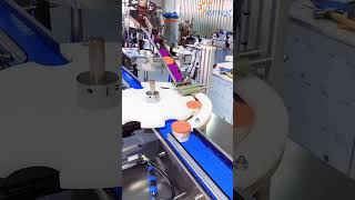#Fully automatic #dustproof lid #capping #machine, auto plastic caps #capper #equipment #factory