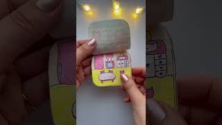 🌈MINIATURE (7cm) PAPER DOLLHOUSE #quietbook #paperdoll
