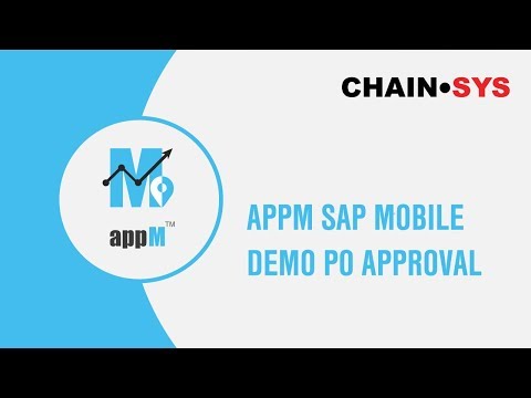 appM SAP Mobile Demo PO Approval - Chain Sys