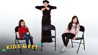 Crystal and Kristen Meet a Mime | Kids Meet | HiHo Kids