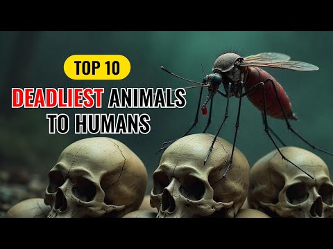 10 Deadliest Animals to Humans 🐍🦈 | Nature's Most Dangerous Creatures