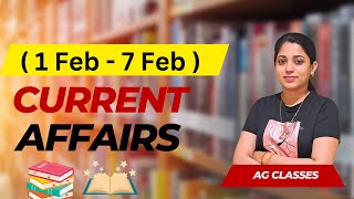 1 - 7 Feb Current Affairs | Current Affairs | #currentaffairs #gk #india