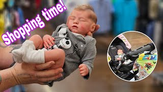 Reborn Outing - Shopping for Halloween baby clothes 🎃 This Walmart is MASSIVE!