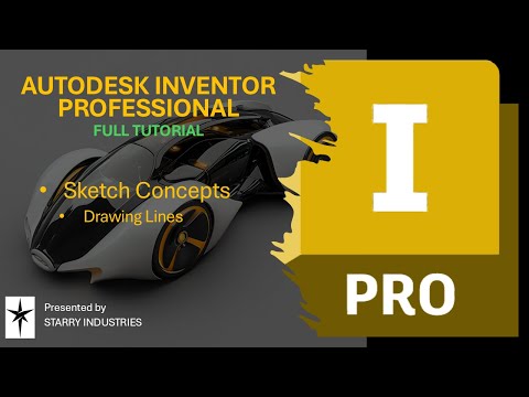 9 - Drawing Lines | Sketch Concepts | Autodesk Inventor Professional