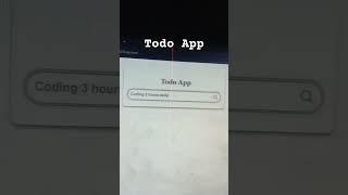 Build a Todo App Using Html • Css • Javascript #shorts #youtubeshorts #webdevelopment #todo