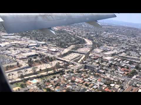 Flight landing LA