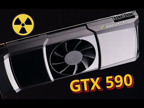 GTX590远古核弹拆解！上个核战时代的堆料卡皇水平如何？