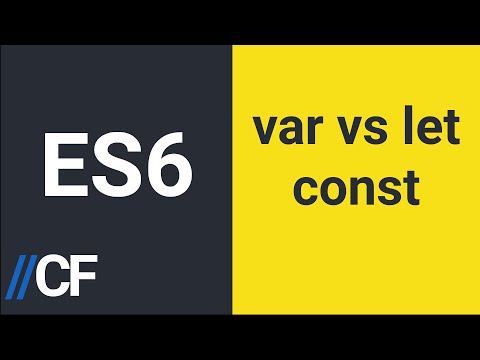 JavaScript - ES6 - Variables Types - Var Vs Let - Const - Freezing Objects - Hoisting Explained