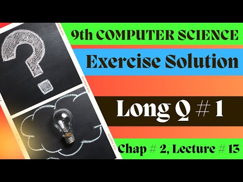 Solved Exercise of 9th computer sci | Long Ques Ans | (ABCD) to Binary | @ComputerTeacherOfficial