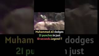 Muhammad Ali dodges 21 punches in just 10 seconds legend #muhammad Ali #legend