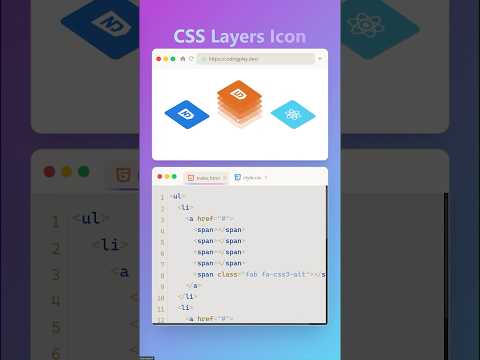 Design CSS Layer Icons hover Effect