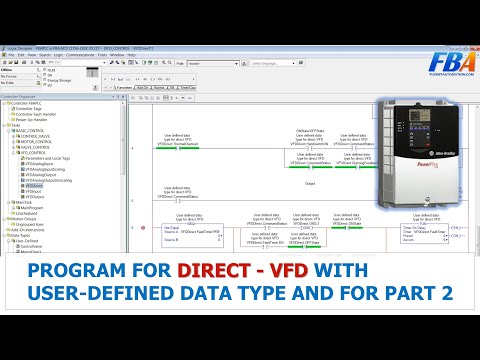 Program For Direct VFD With User - Defined Data Type And For Loop Part 2 | Rockwell Automation