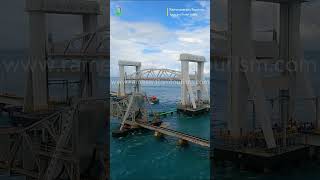 New Pamban Bridge Vertical Uplift open  | Pamban bridge #newpambanbridge #rameshwaram