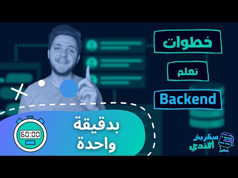 خطوات تعلم مسار الباك اند بدقيقة  واحدة - Backend in 1 min
