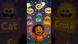C is for Cat! 🐱🚗🍪☁️ | Letter C Alphabet Song | PoobaaTV ABC Rhymes for Kids ☁️🔤