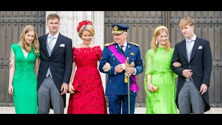 Belgium Royals beam during National Day 2025 in Brussels #royalty