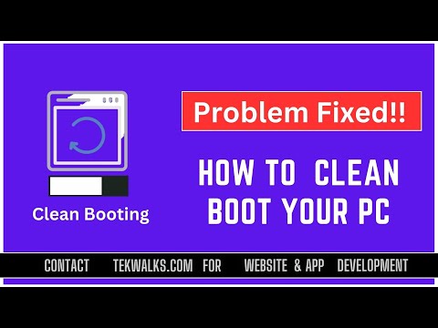 How to make a clean boot in windows - Troubleshoot program | Program cant start - Latest Solution