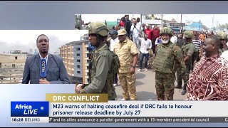M23 rebels threaten DR Congo’s peace deal over prisoner release delay