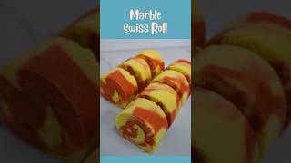 Marble Swiss Roll | Roll Cake Recipe #swissroll #swissrollcake #rollcake