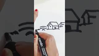shortvideo #easydrawing #drawing #sketch #easysketch #easylandscape #easylandscape