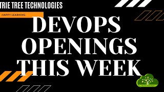 #DevOps Openings This Week| Executing a project will be beneficial