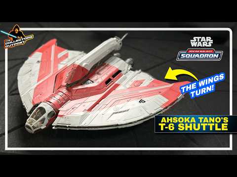 Star Wars Micro Galaxy Squadron Ahsoka Tano T-6 Shuttle Unboxing