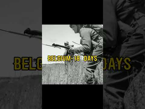 How long did countries last against Germany in ww2.#shorts #military #viral #army #history