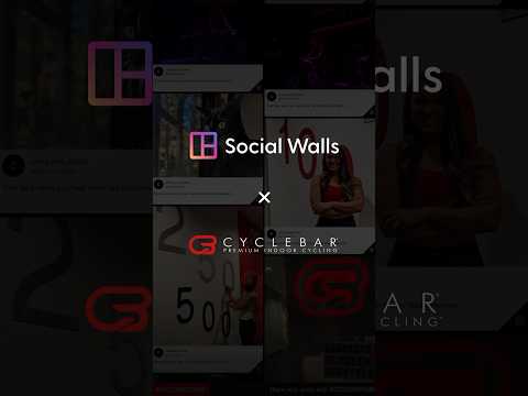 Social Walls X Cyclebar #socialwalls #cyclebar #virtualevent #fitness #healthylife #cycle #health