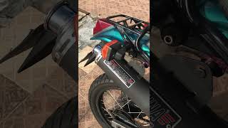Honda nx200 com ponteira fortuna silent adaptada da xre 190  #nx200 #xr200 # fortuna