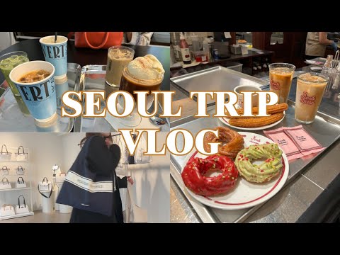 【韓国VLOG】週末で行ってきた超弾丸旅🇰🇷！カフェ☕️/ショッピング🛍/グルメ🍴詰め込みました…✍️ | 初めてのVLOG