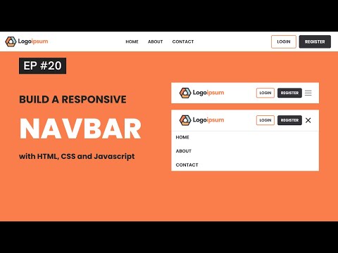 Build a Responsive Navbar with HTML, CSS, and JavaScript