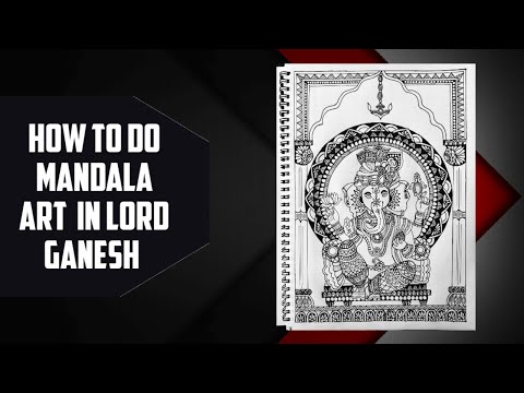 How to do mandala art in lord ganesh|ganpati ji |vinayak | gajanan