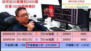 如何透過股票當沖操盤加上台股選擇權投資從20萬翻轉至數千萬人生財富