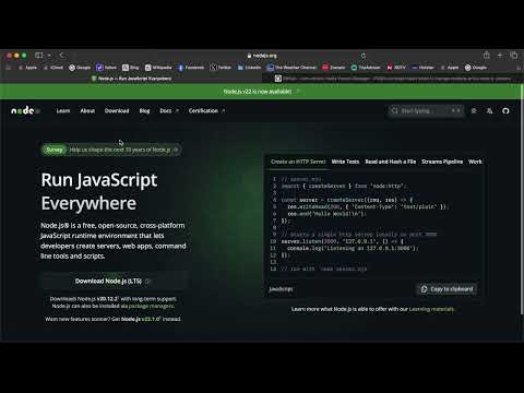 How to Update NodeJs and NPM in MacOS