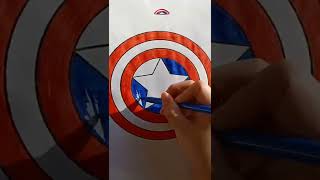 Escudo do Capitão América💙 #desenhos #colorindodesenhos #marvel #capitãoamerica