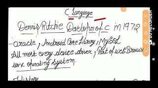 History of C Language