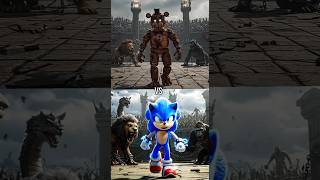 Freddy Fazbear vs Sonic Team 😱🔥 Full Horror Fight!