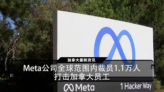 Meta公司全球范围内裁员1.1万人，打击加拿大员工