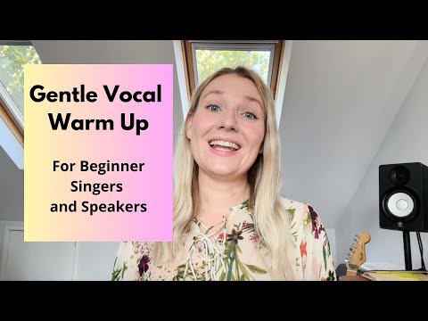 Gentle vocal warm up for beginner singers and speakers | Semi occluded vocal tract exercises