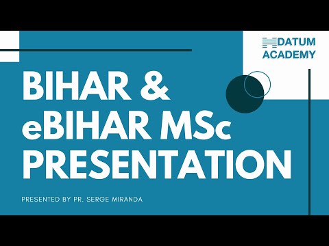 BIHAR & eBIHAR MSc PRESENTATION || DATUM ACADEMY