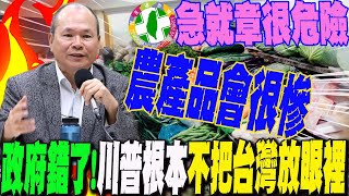 賴政府慌了?關稅應戰急就章?林祖嘉直言政策錯誤很危險:川普根本沒把台灣放眼裡...農產品會很慘