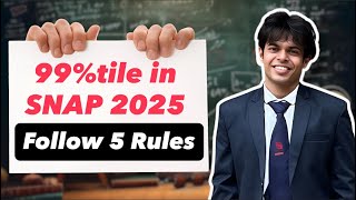 99%ile in SNAP 2025 ? Do THESE 5 Things | MBA GYM WALA |