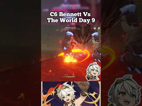 C6 Bennett Vs The World Day 9 #viral #genshinimpact #trendingshorts #C6Bennett #BossRush